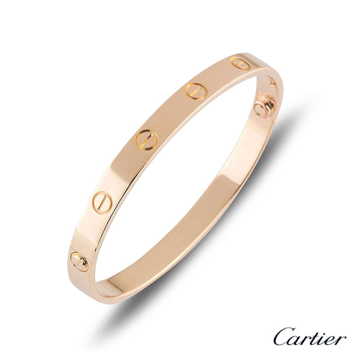 Cartier Rose Gold Plain Love Bracelet 